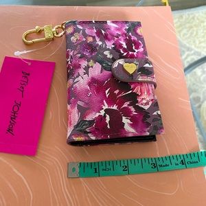 Betsey Johnson NWT floral print flap wallet